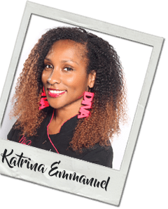 Polaroid picture of Katrina Emmanuel